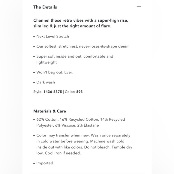 American Eagle Outfitters High Rise Flare Jeans - Picture 10 of 10